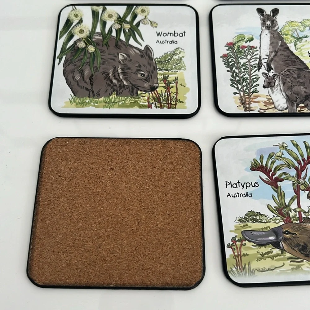 Australia Theme set of 6 coasters